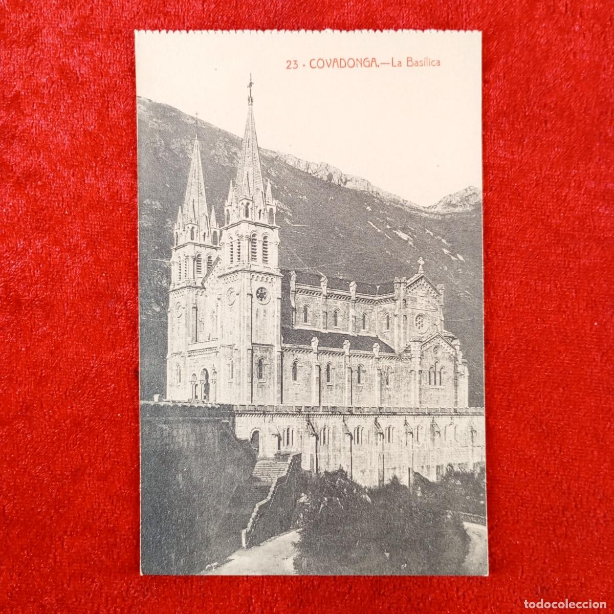 Postales: POSTAL - COVADONGA - LA BASILICA - 23 - COL. V. ERO - RAR&Iacute;SIMA / 2114