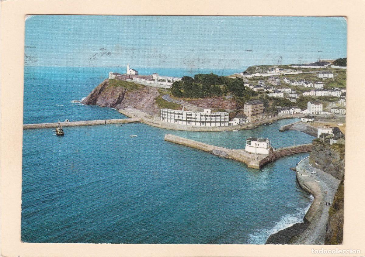 Postales: LUARCA (VALD&Eacute;S). VISTA PARCIAL DEL MUELLE (1970) - FRANQUEO