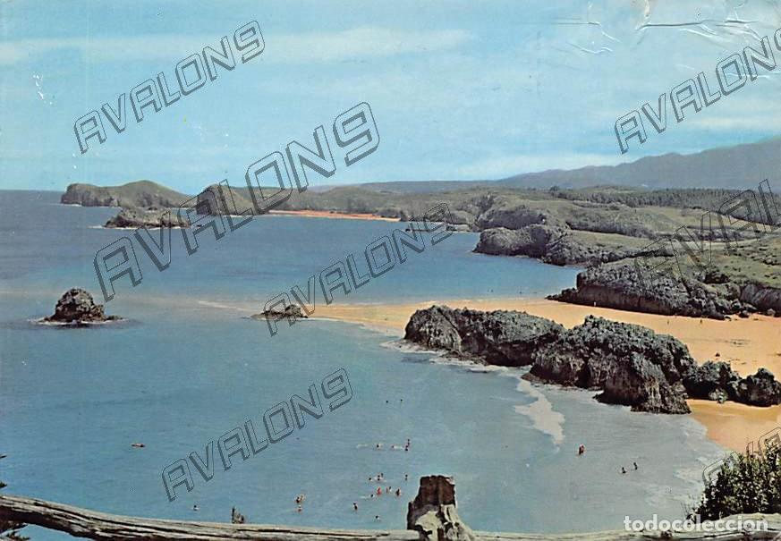 Postales: Playa de Borizo, Celorio (Asturias) - Circulada con sellos - 1980
