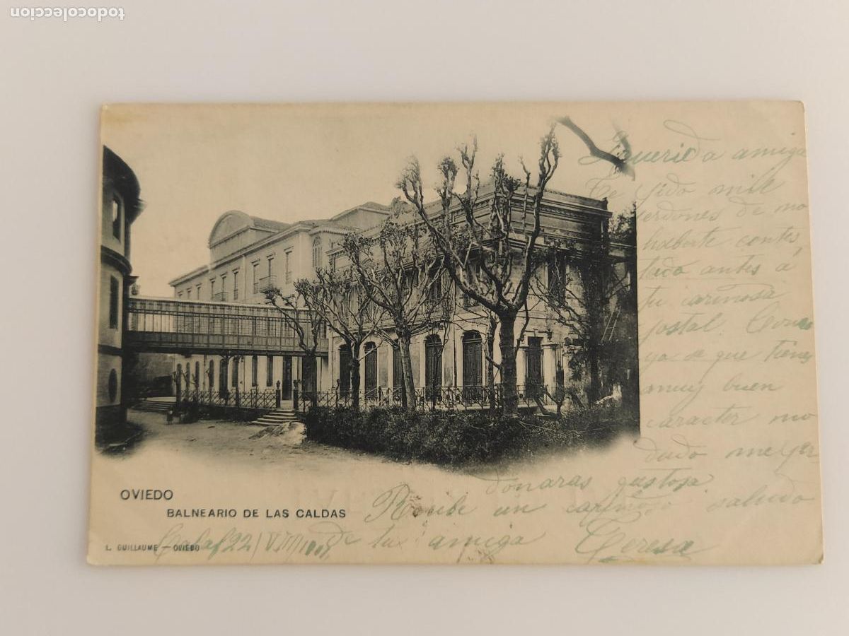Postales: OVIEDO - BALNEARIO DE LAS CALDAS - L. GUILLAUME - REVERSO SIN DIVIDIR - POSTAL ANTIGUA -(116.306)