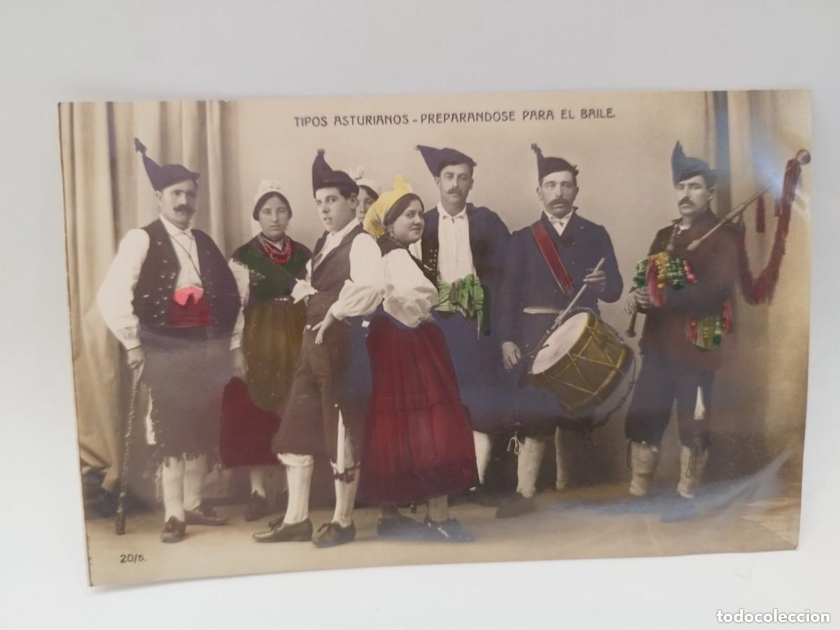 Postales: Tipos asturianos. Baile regional