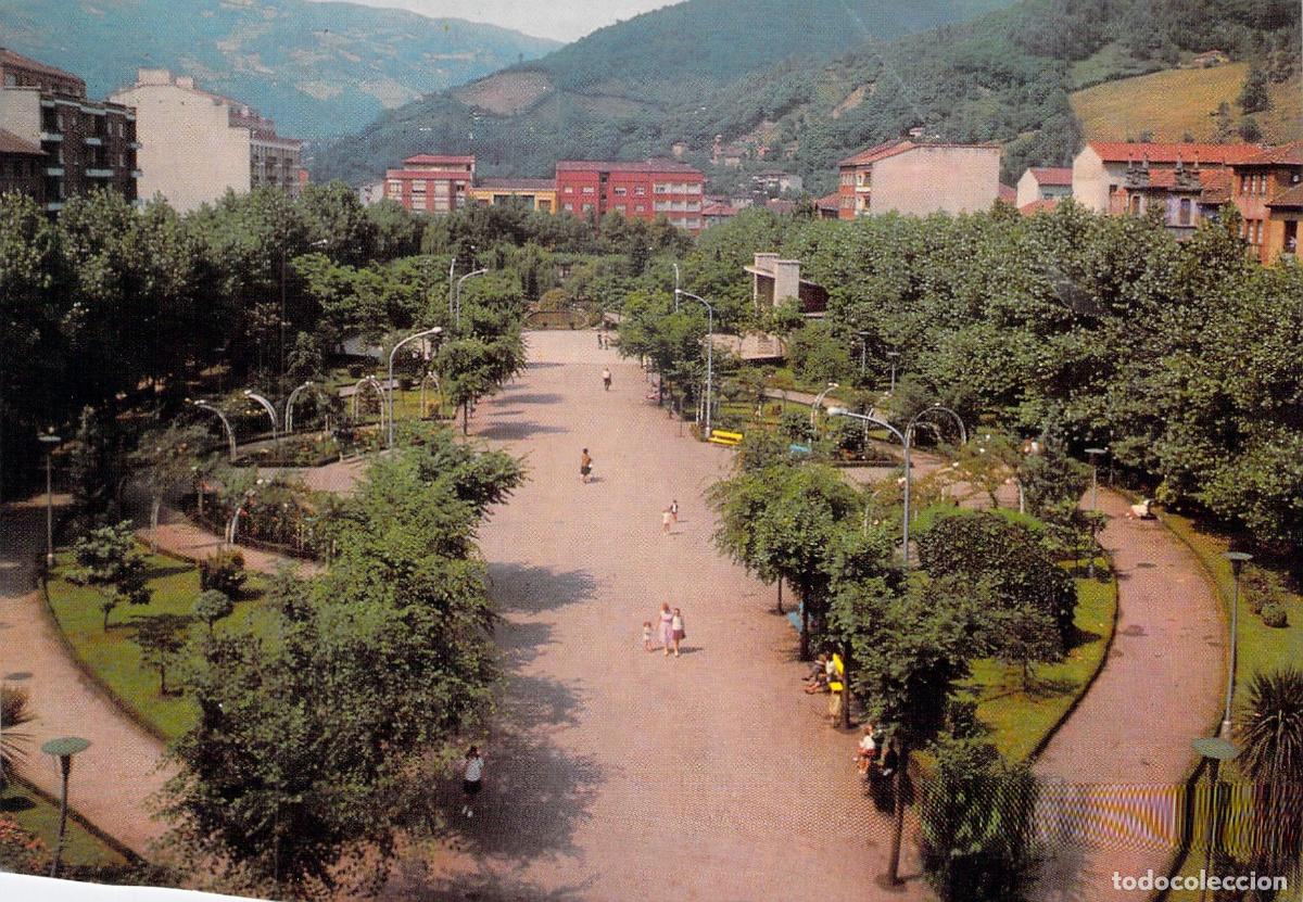 Postales: Postal de Mieres, Parque de Jovellanos, Asturias