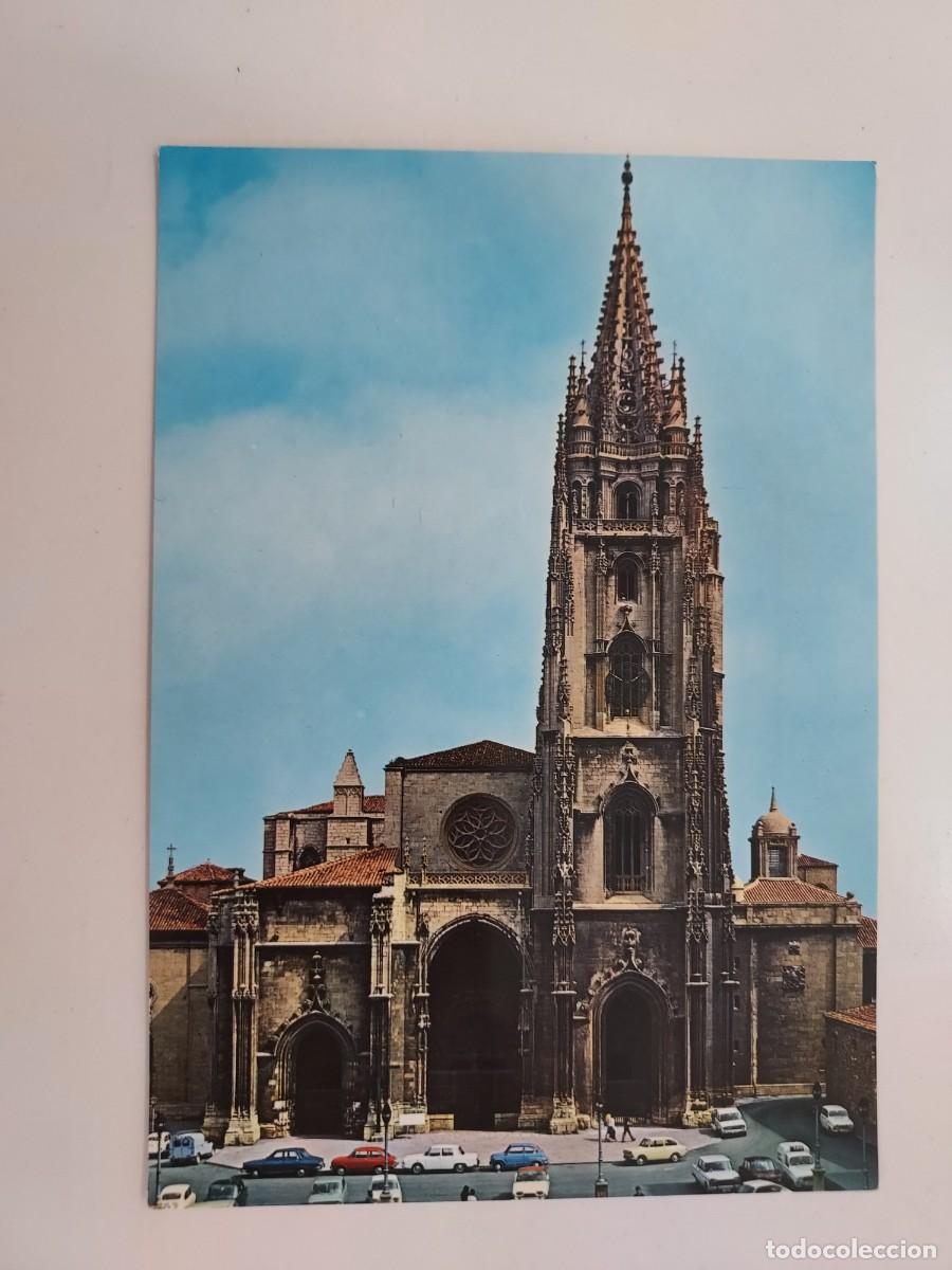 Postales: POSTAL OVIEDO CATEDRALES DE ESPA&Ntilde;A. 1971. SIN CIRCULAR. VISTABELLA