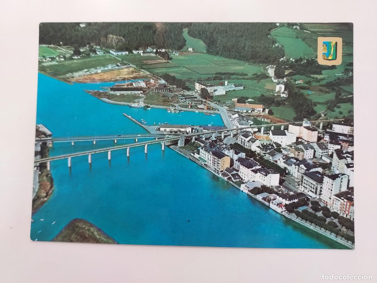 Postales: POSTAL NAVIA VISTA PARCIAL AEREA. 1976. SIN CIRCULAR. ALCE. ASTURIAS