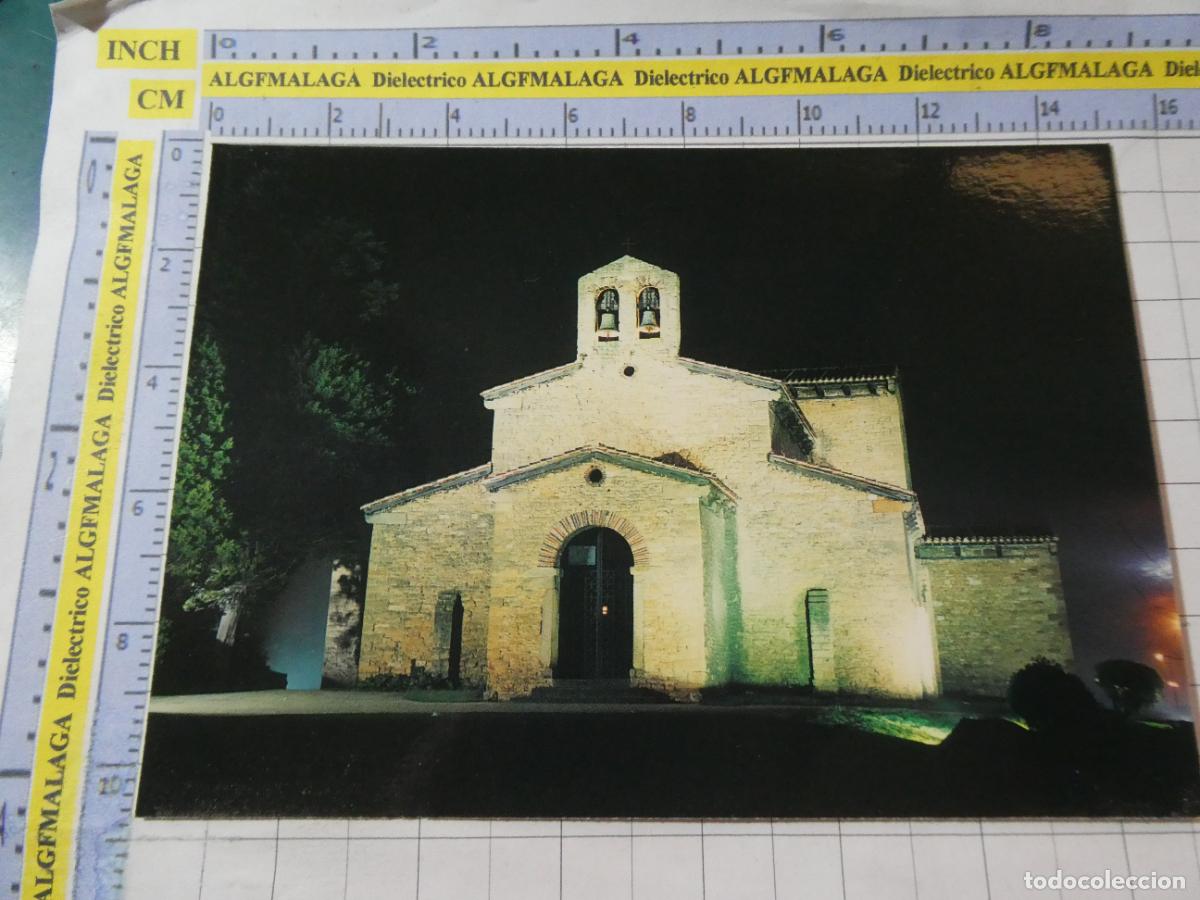 Postales: POSTAL DE ASTURIAS. VISTA NOCTURNA DE SAN JULI&Aacute;N DE LOS PRADOS. AYUNTAMIENTO OVIEDO. 2880