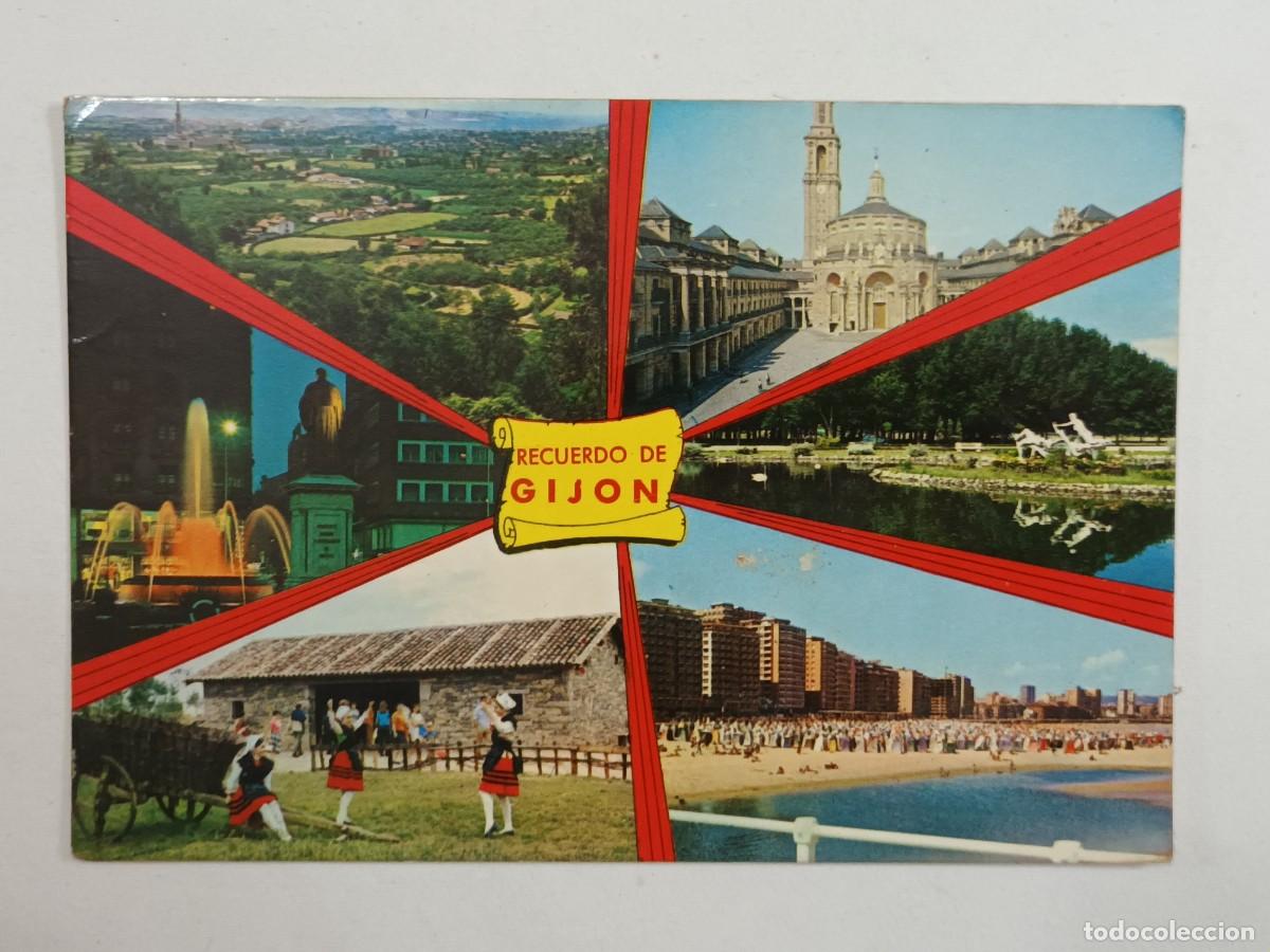 Postales: GIJON. VISTAS VARIAS - RECUERDO DE GIJON (1970)