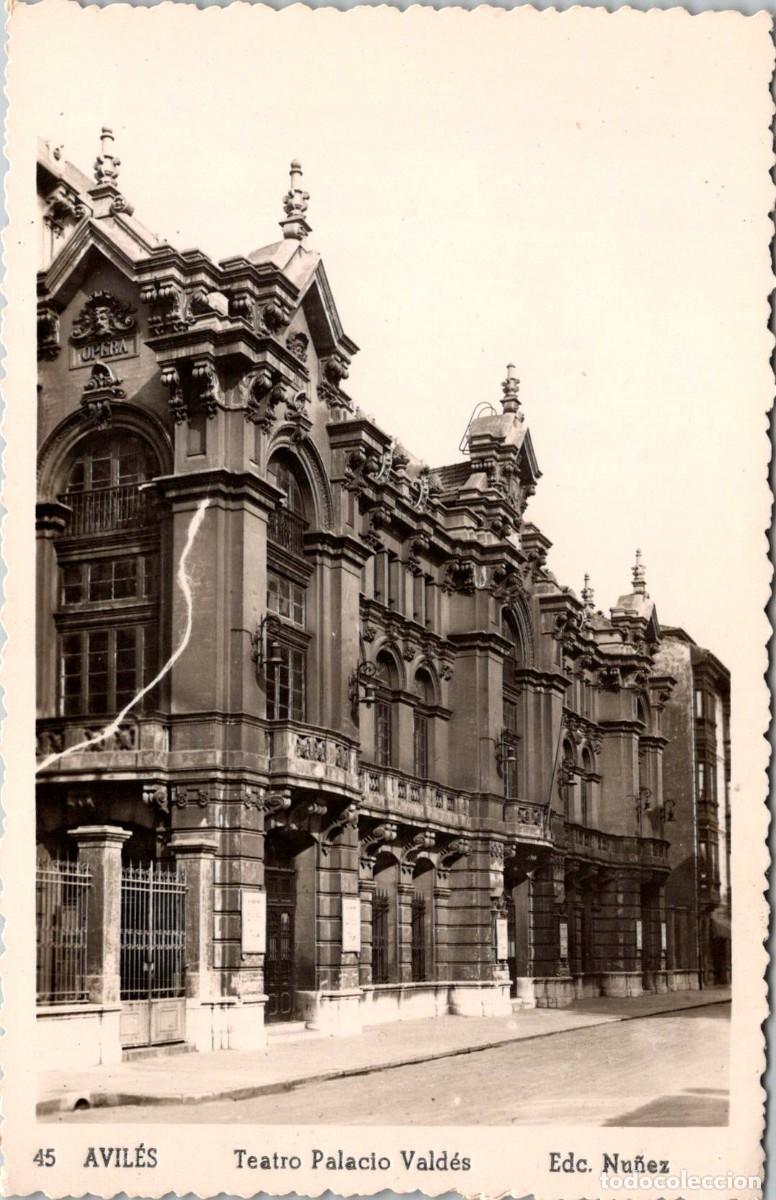 Postales: Avil&eacute;s - Teatro Palacio Vald&eacute;s - Edc. N&uacute;&ntilde;ez 45 - 141x91mm