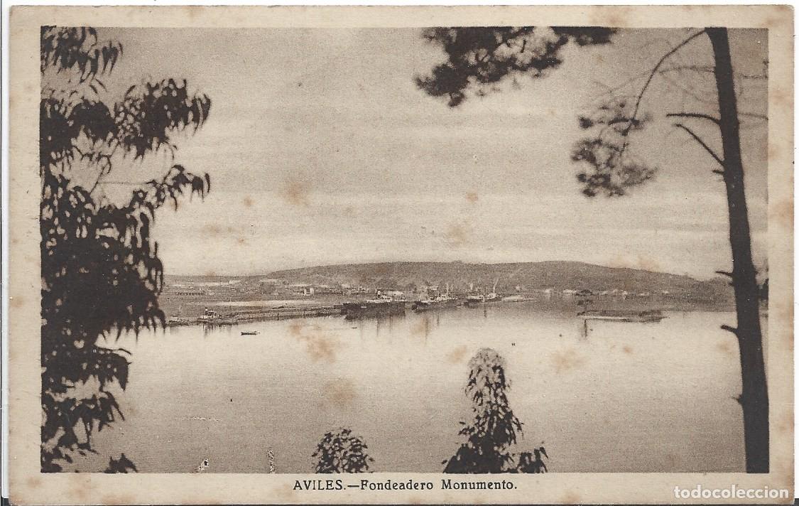 Postales: AVIL&Eacute;S (ASTURIAS) - FONDEADERO MONUMENTO
