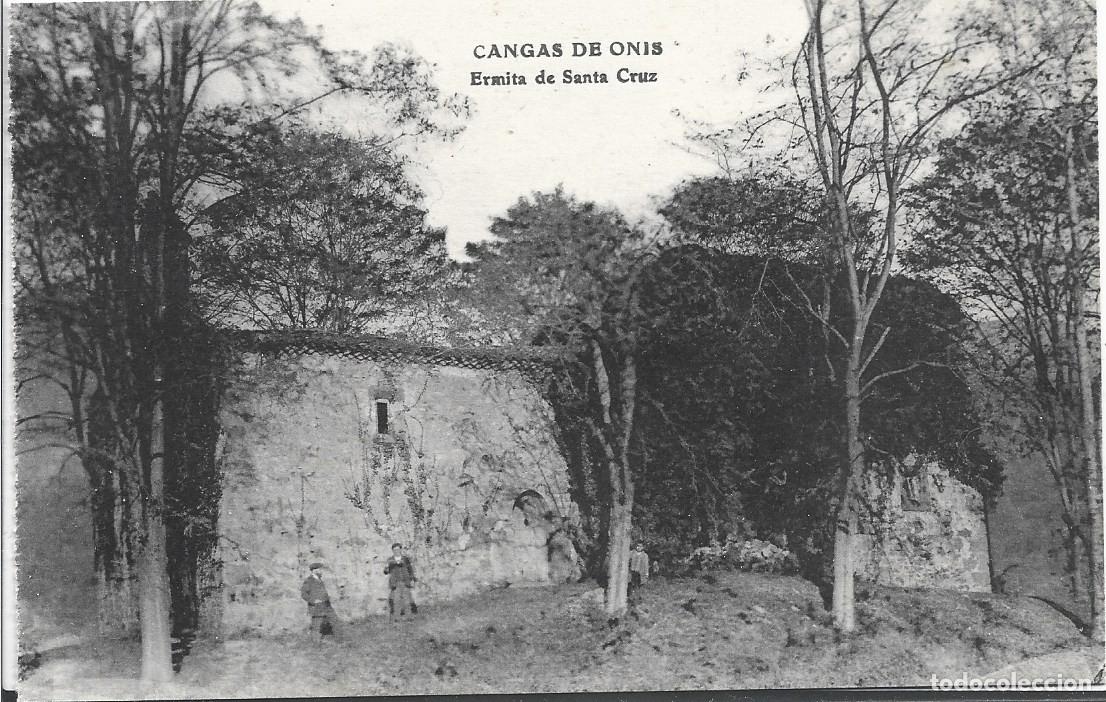 Postales: CANGAS DE ONIS (ASTURIAS) - ERMITA DE SANTA CRUZ - PARIS,IRUN EUG