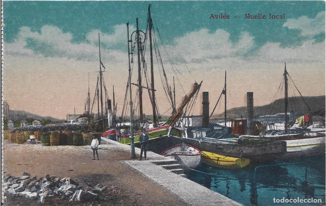 Postales: AVILES (ASTURIAS) - MUELLE LOCAL - SIN EDITOR