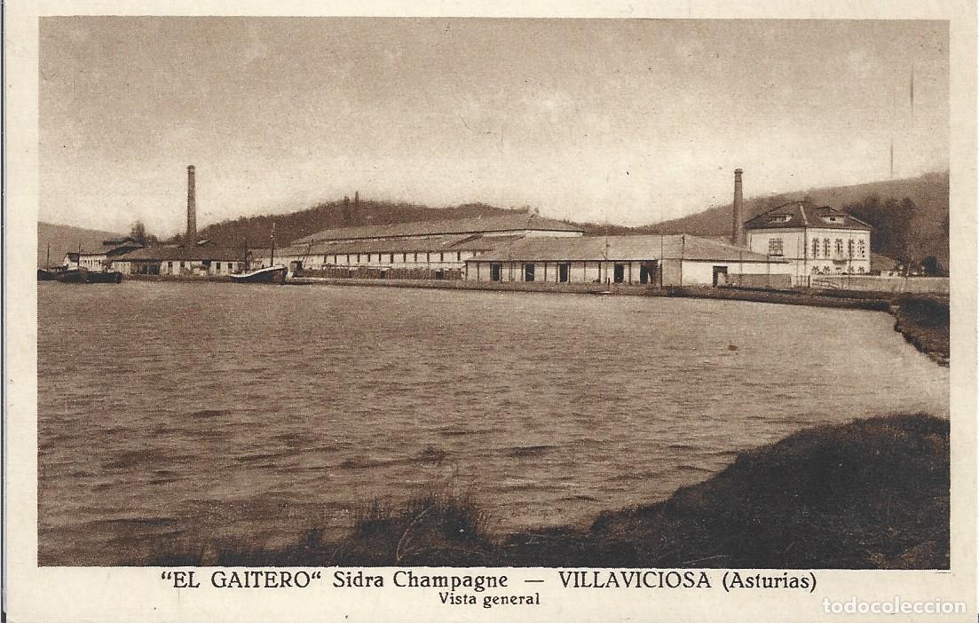 Postales: VILLAVICIOSA (ASTURIAS) - EL GAITERO SIDRA CHAMPAGNE VISTA GENERAL - SIN EDITOR