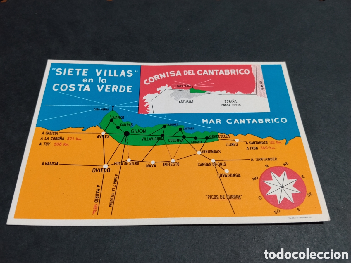 Postales: Postal Gij&oacute;n siete Villas en la Costa Verde