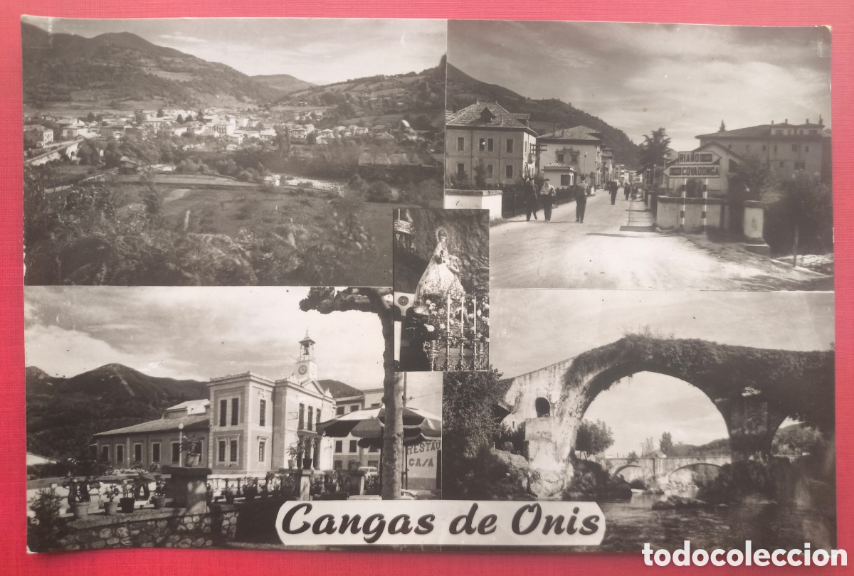 Postales: CANGAS DE ONIS RECUERDO POSTAL FOTOGR&Aacute;FICA ASTURIAS C. 1965