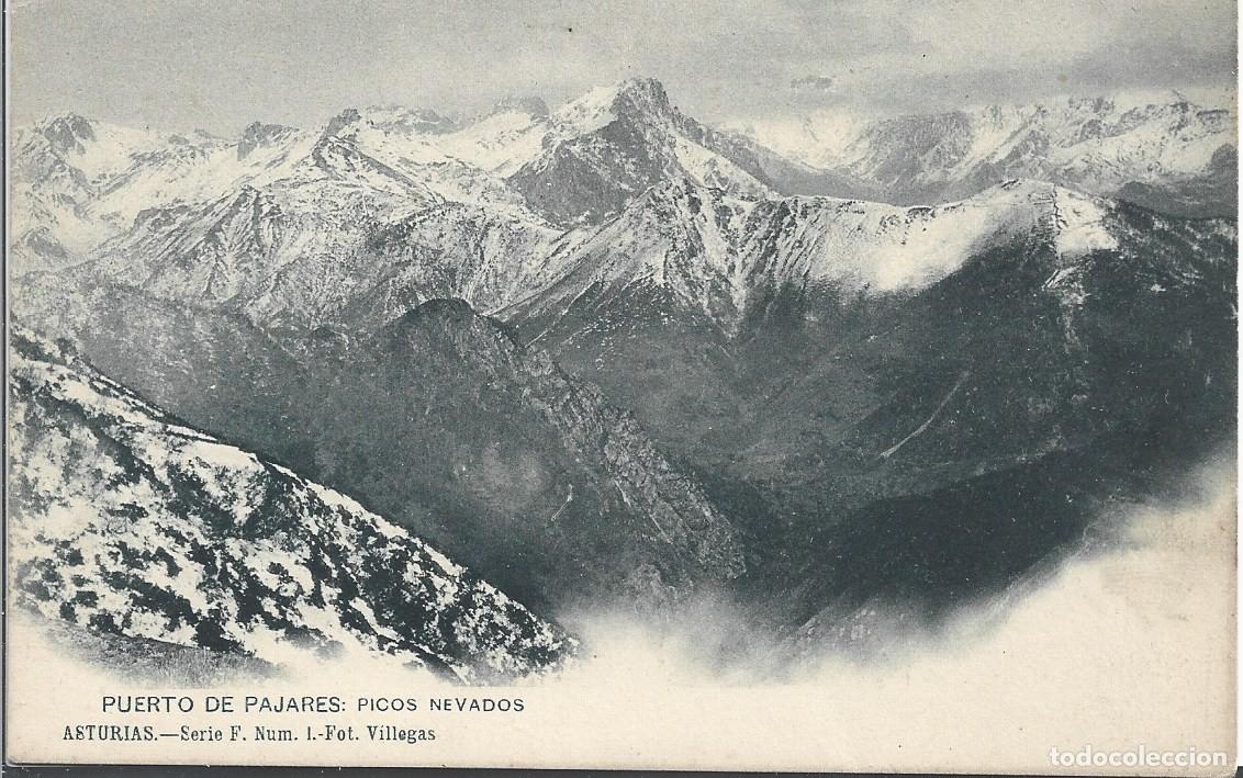 Postales: PUERTO DE PAJARES (ASTURIAS) - PICOS NEVADOS - FOT, VILLEGAS