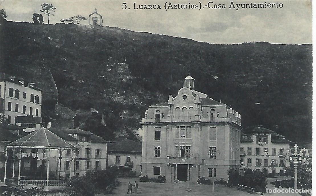 Postales: LUARCA (ASTURIAS) - CASA AYUNTAMIENTO - EDICION HOTEL GAYOSO