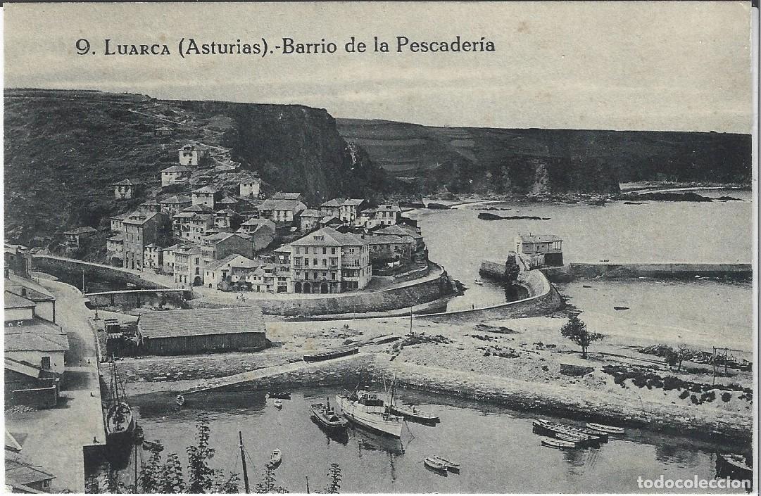 Postales: LUARCA (ASTURIAS) - BARRIO DE LA PESCADERIA - EDICION HOTEL GAYOSO