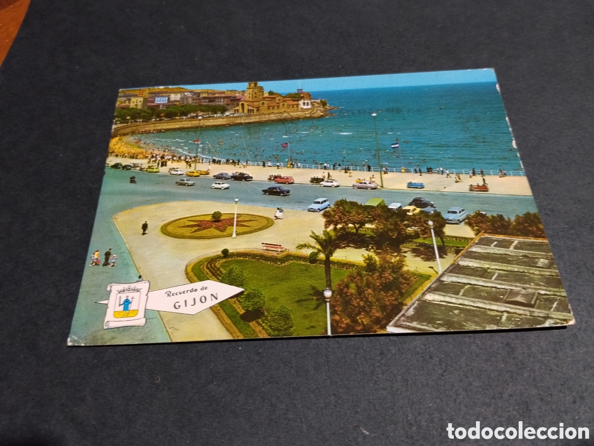 Postales: Postal Gij&oacute;n el muro