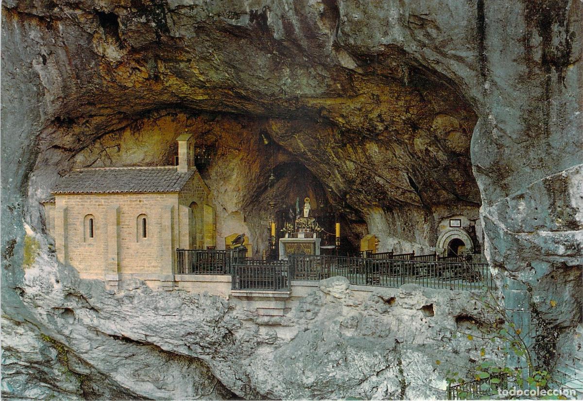 Postales: Postal de la Santa Cueva de Covadonga, Asturias