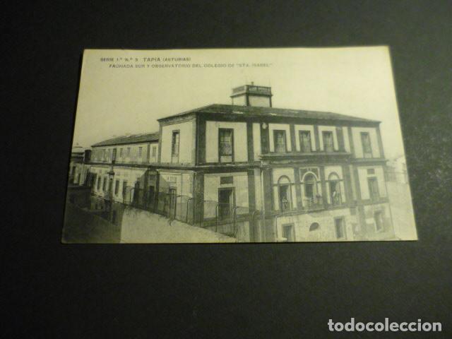 Postcards: TAPIA DE CASARIEGO ASTURIAS FACHADA SUR Y OBSERVATORIO DEL COLEGIO DE SANTA ISABEL