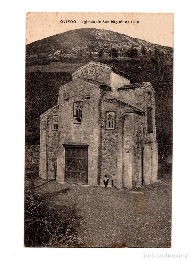 Postales: OVIEDO.- IGLESIA DE SAN MIGUEL DE LILLO.