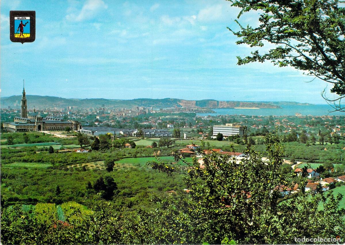 Postales: Postal Panor&aacute;mica de la Universidad Laboral de Gij&oacute;n