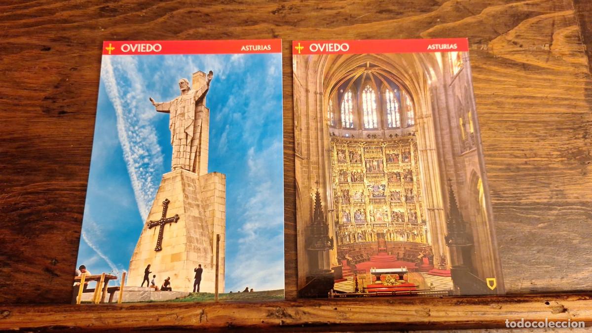 Postales: Dos Postales Vintage Religiosas Oviedo Asturias