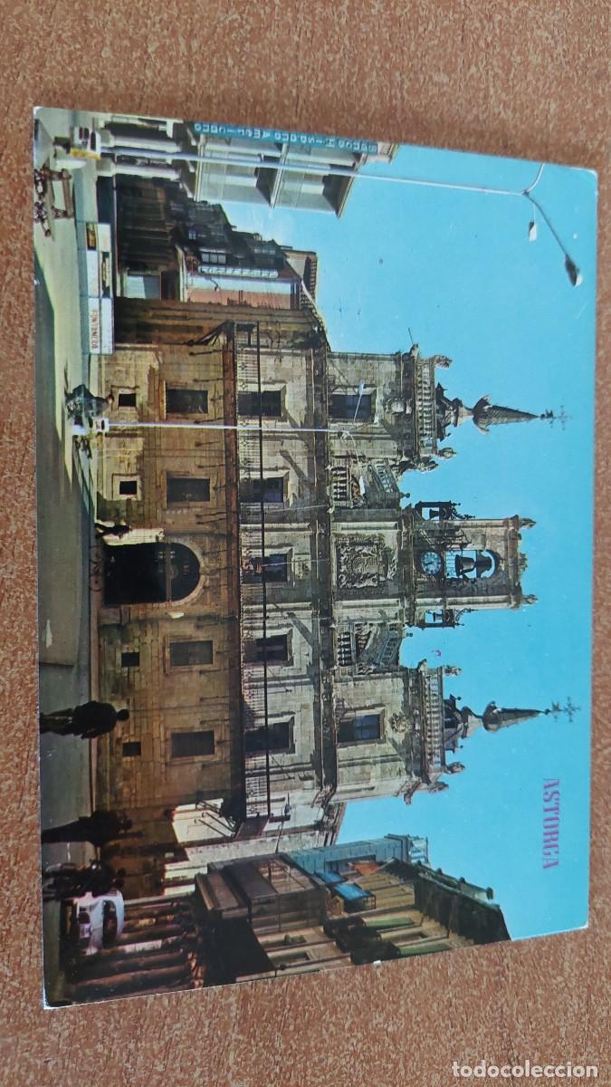 Postales: Postal Astorga Asturias Plaza de Espa&ntilde;a y Ayuntamiento