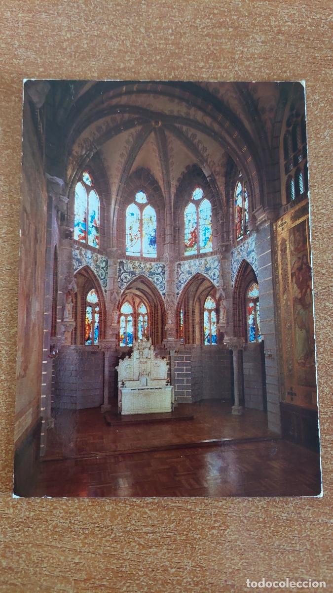Postales: Postal Astorga Asturias Palacio de Gaud&iacute; capilla