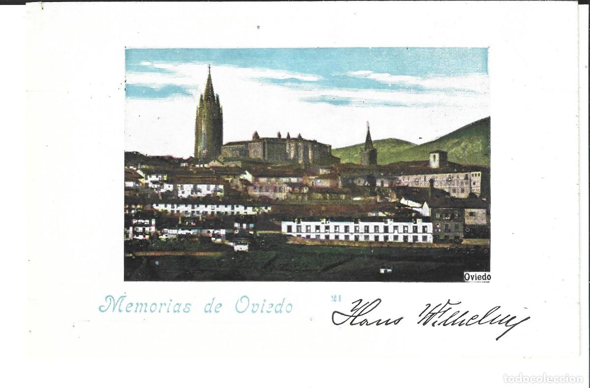 Postales: Litograf&iacute;a de Oviedo. Memorias de Oviedo. Hans Wilhelm. n&ordm; 21. Union Postal Universal.