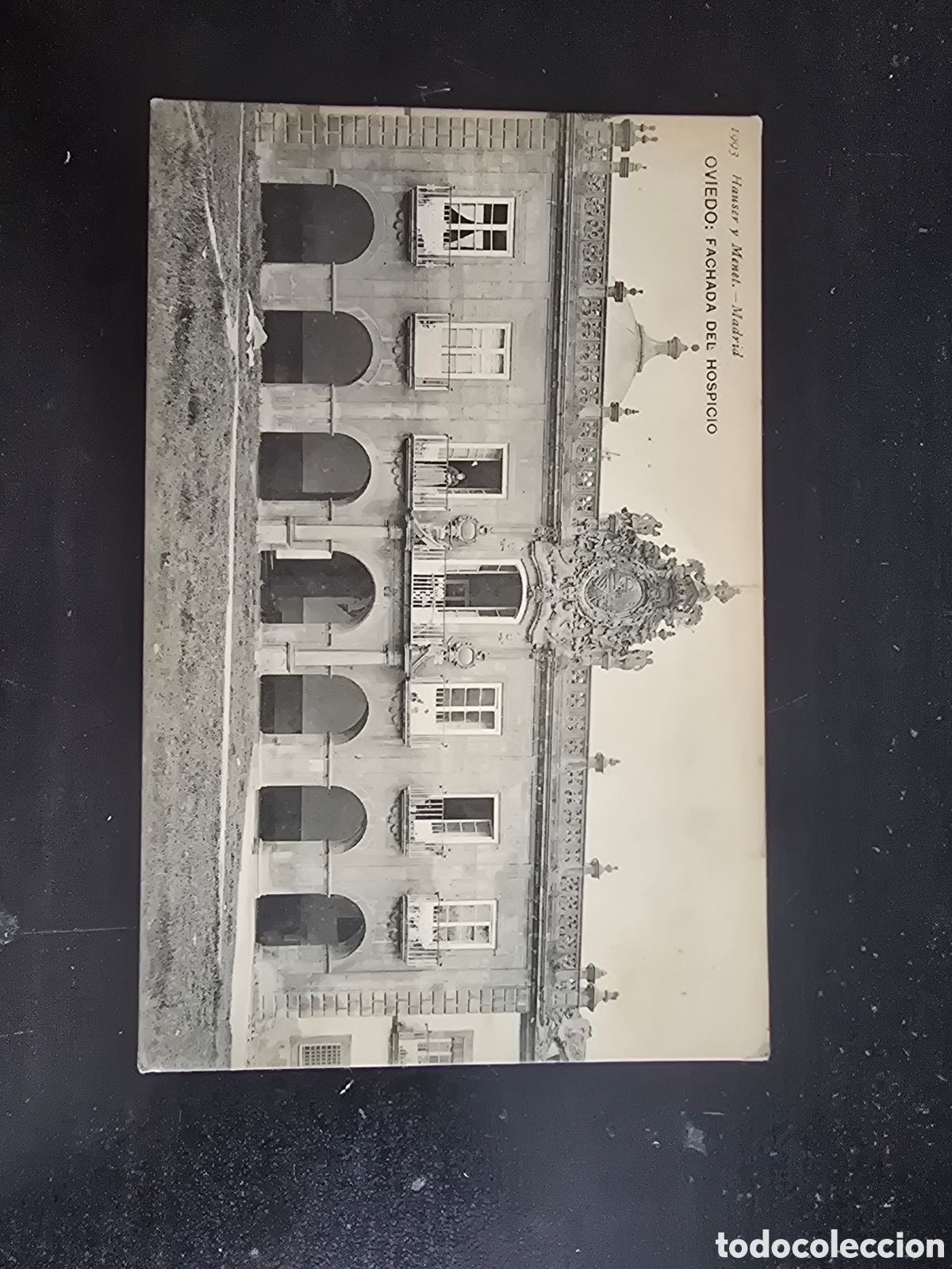 Postales: POSTAL OVIEDO FACHADA DEL HOSPICIO. HAUSER Y MENET