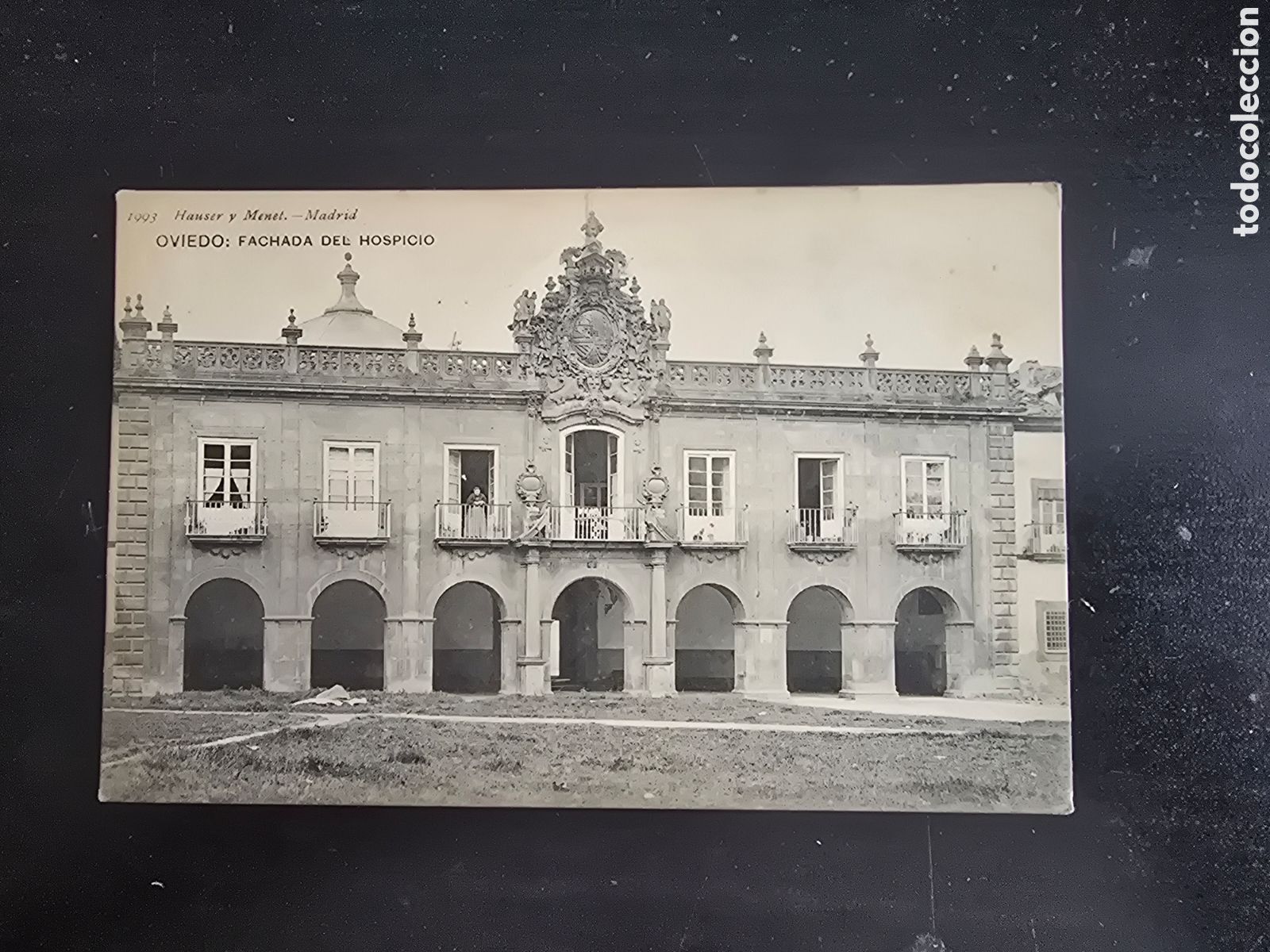 Postales: POSTAL OVIEDO FACHADA DEL HOSPICIO. HAUSER Y MENET