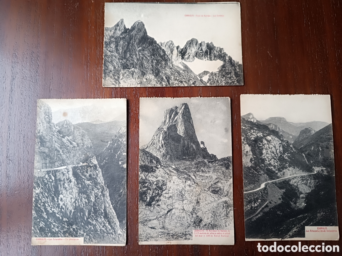 Postales: Lote 4 Antiguas Postales Cabrales - Asturias