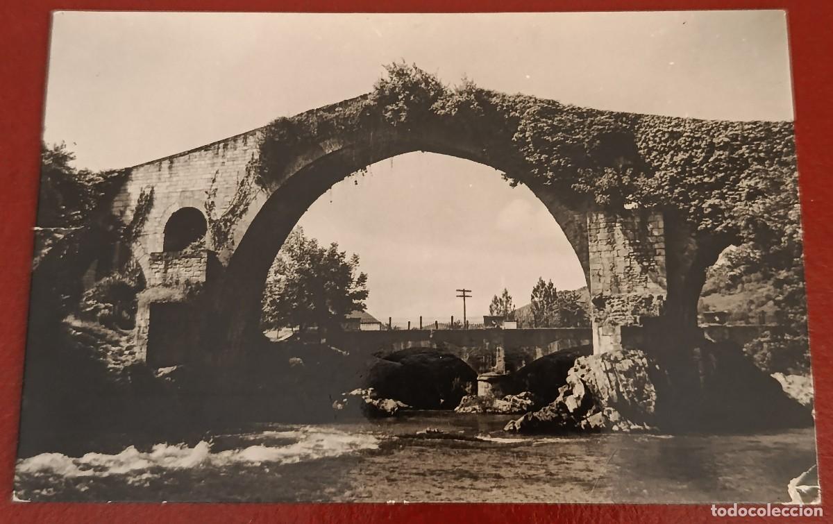 Postales: POSTAL FOTOGRAFICA PUENTE ROMANO CANGAS DE ONIS - ASTURIAS - FOTO CASA FIGUEROLA