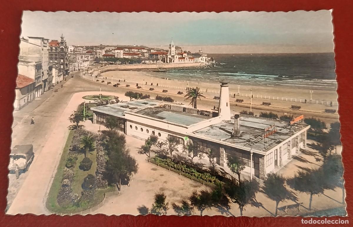 Postales: POSTAL FOTOGRAFICA BAR NAUTICO GIJON - ASTURIAS 1958 - EDICIONES ARRIBAS
