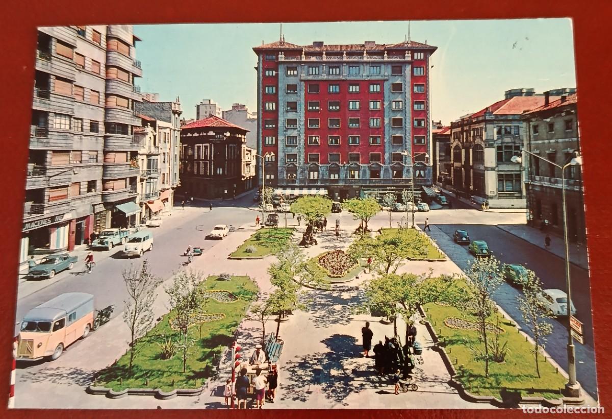 Postales: POSTAL PLAZA DEL GENERAL&Iacute;SIMO - GIJON - ASTURIAS 1970 - EDICIONES ALARDE