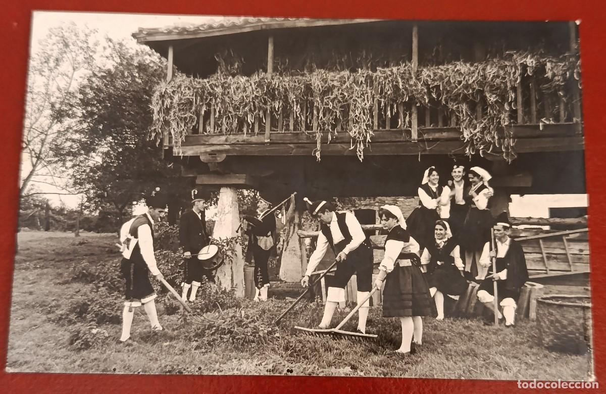Postales: POSTAL FOTOGR&Aacute;FICA FAENAS DEL CAMPO - FOLKLORE ASTURIANO - EDICIONES ALARDE