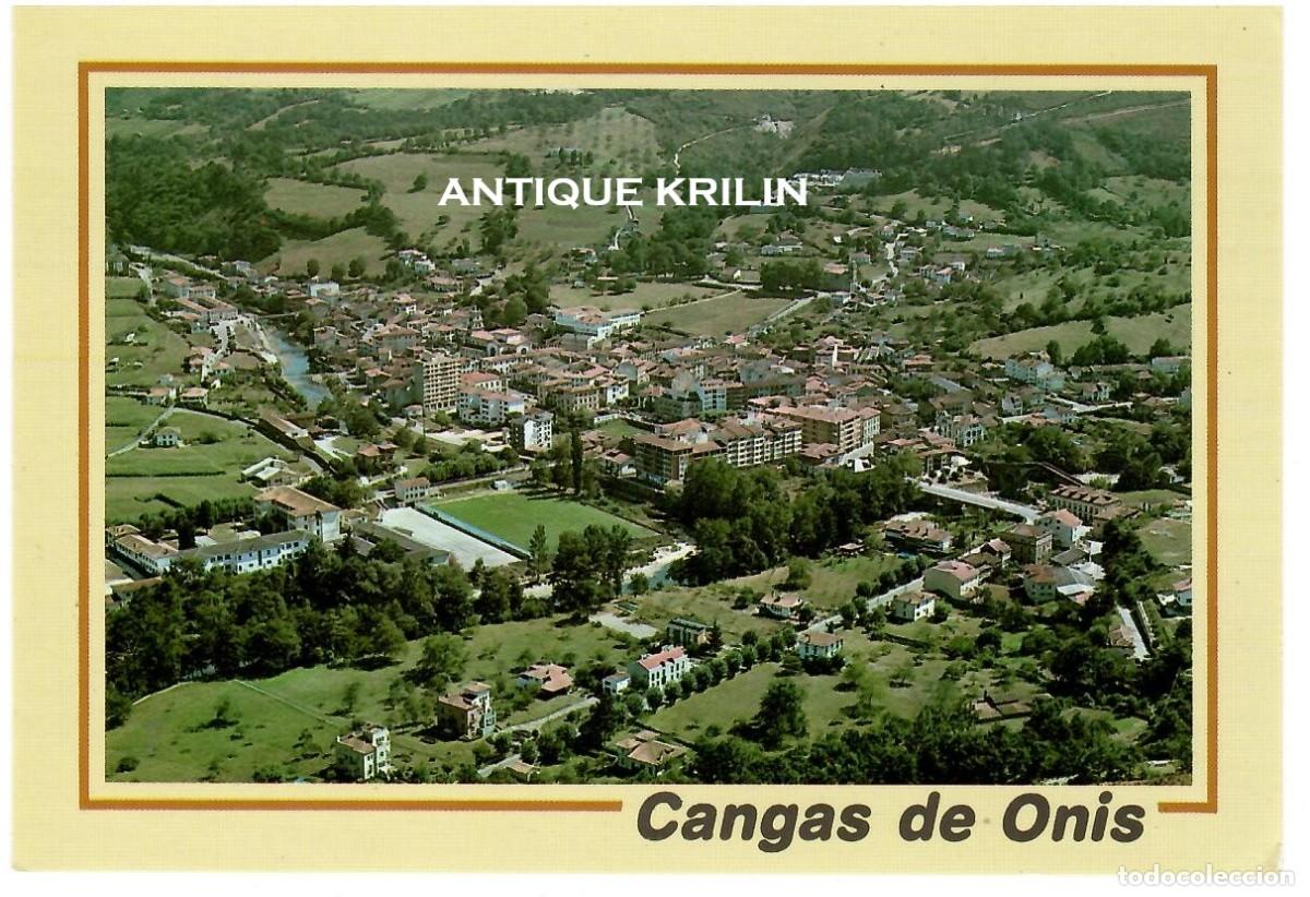 Postales: CANGAS DE ONIS N&ordm; 245 VISTA AEREA / EDICIONES SANDI / SIN FRANQUEAR