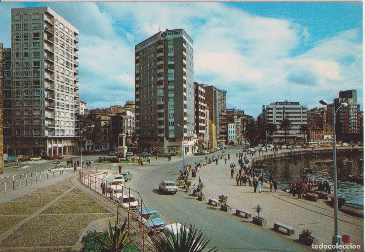 Postales: ASTURIAS, GIJ&Oacute;N, PLAZA DEL MARQU&Eacute;S EDICIONES ARRIBAS N&ordm;129 - ESCRITA
