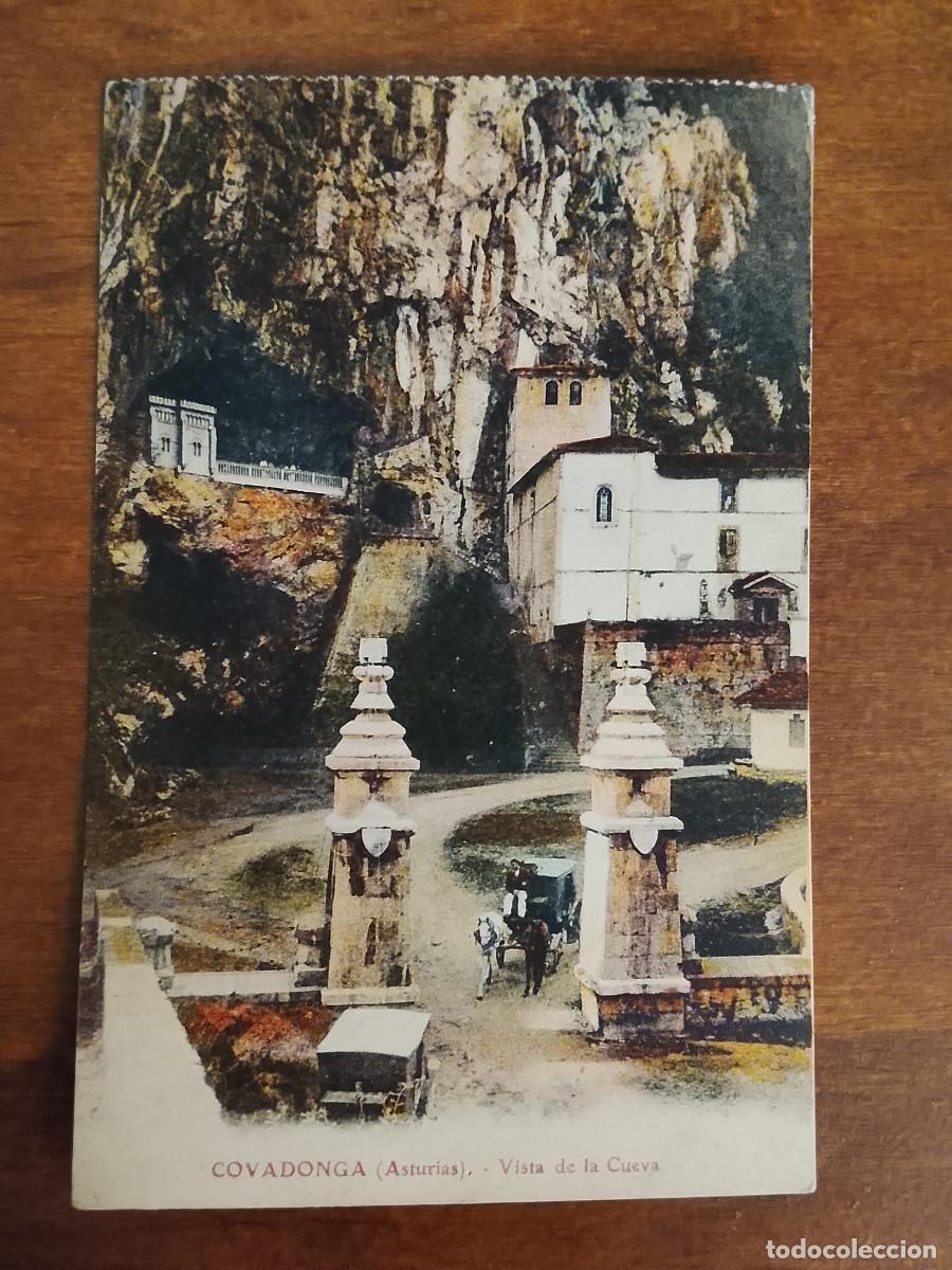 Postales: Postal de Covadonga, Asturias. Vista de la cueva