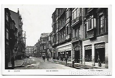 Postales: CALLE CORRIDA.- GIJON