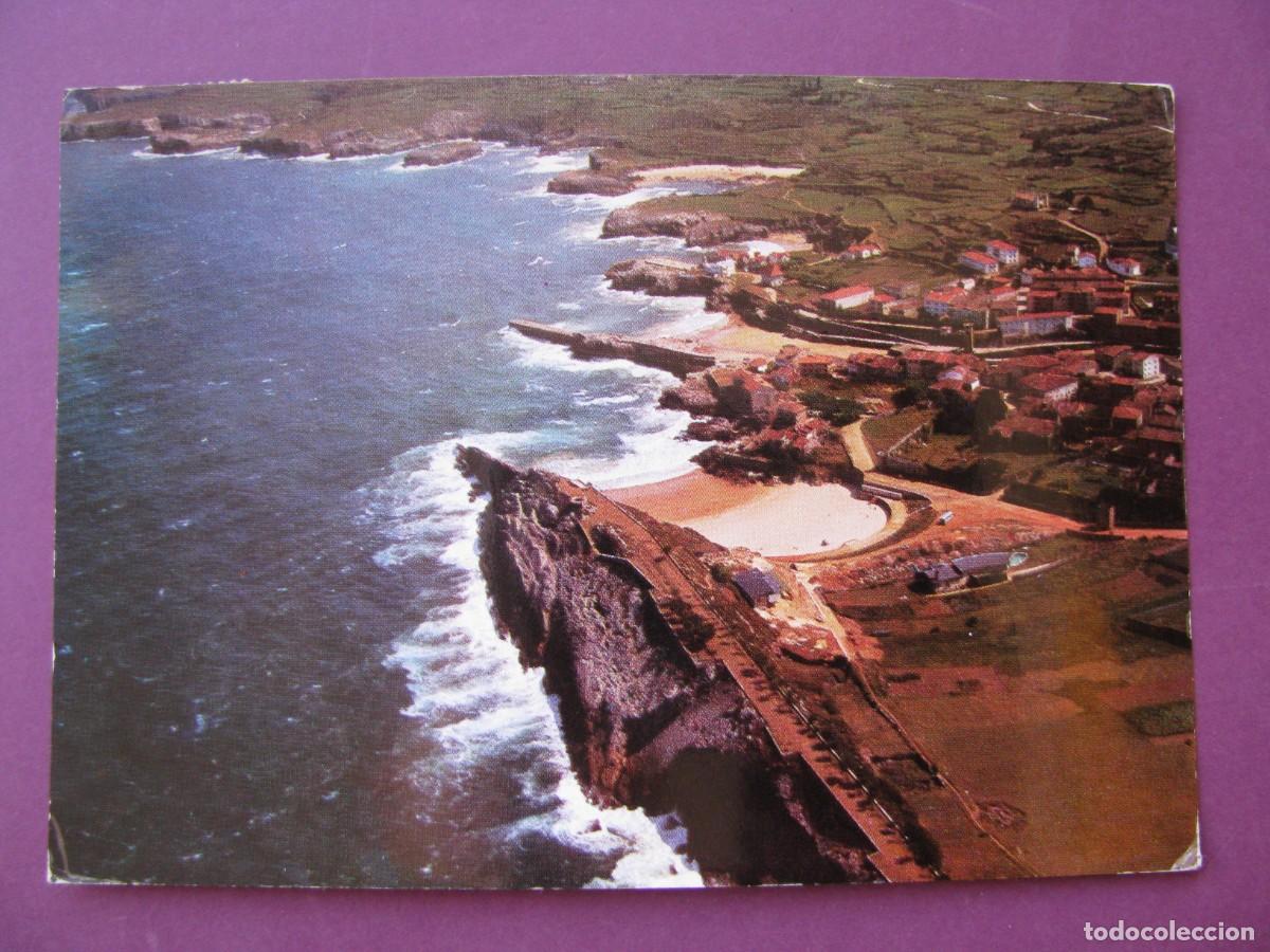 Postales: POSTAL DE LLANES. (VISTA AEREA). PASEO SAN PEDRO Y PLAYAS. ALARDE. ESCRITA