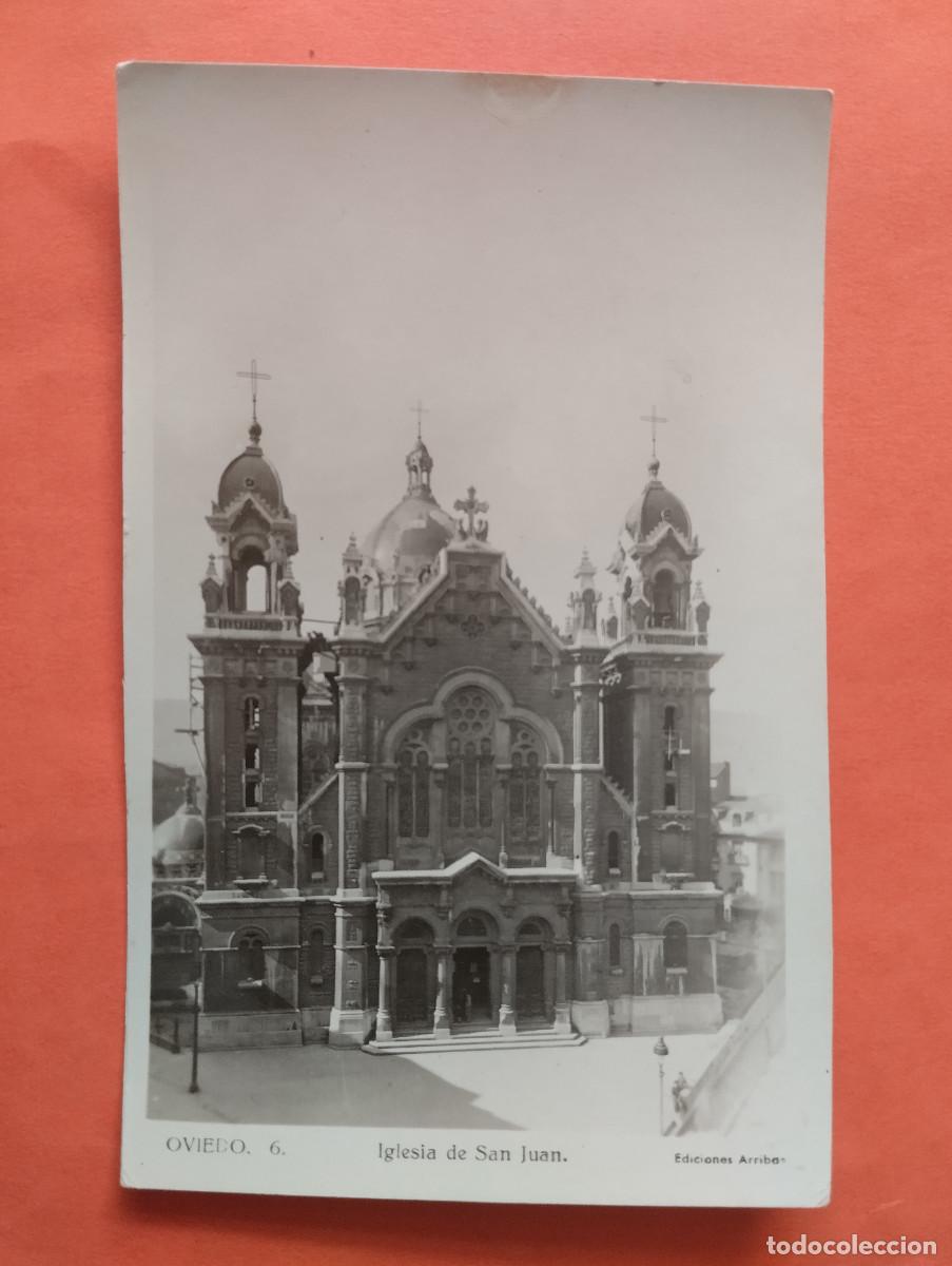 Postales: OVIEDO, IGLESIA DE SAN JUAN. ED. ARRIBAS N&ordm; 6.