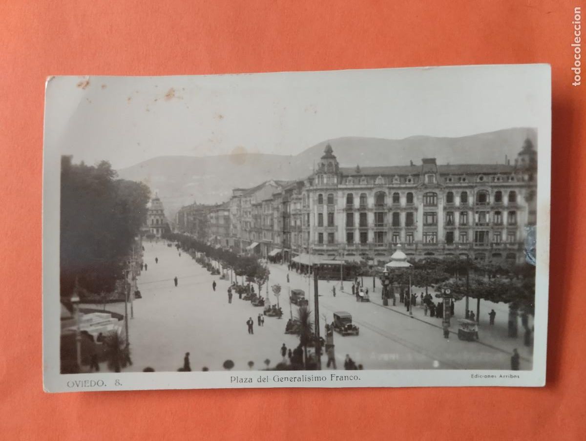 Postales: OVIEDO, PLAZA DEL GENERALISIMO FRANCO. ED. ARRIBAS N&ordm; 8.