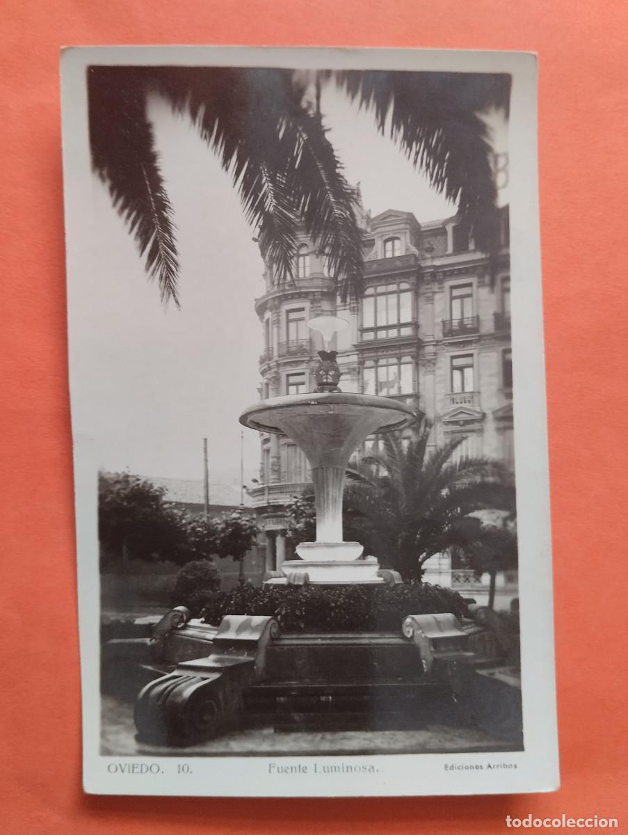 Postales: OVIEDO, FUENTE LUMINOSA. ED. ARRIBAS N&ordm; 10.