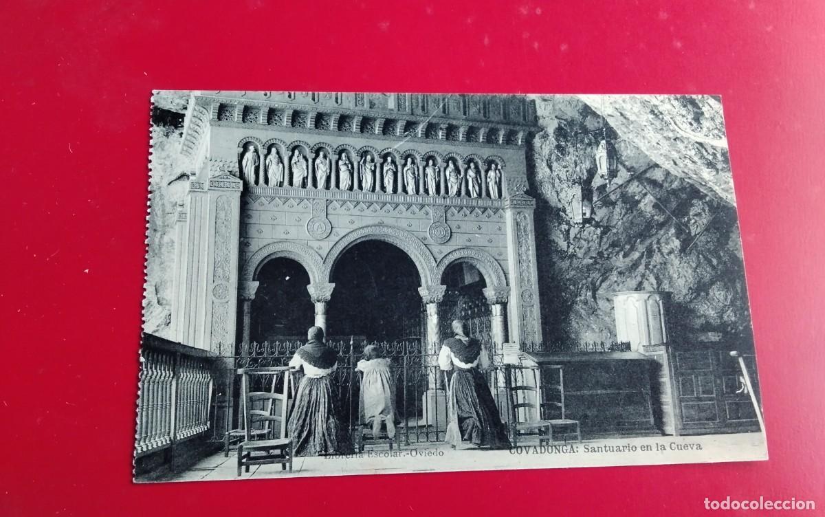 Postales: ASTURIAS ,COVADONGA , POSTAL ANTIGUA , BLANCO Y NEGRO
