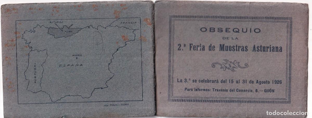 Cartoline: Librito Obsequio de la 2&ordf; Feria de muestras asturiana. Agosto 1926 Gij&oacute;n compuesto por 16 im&aacute;genes