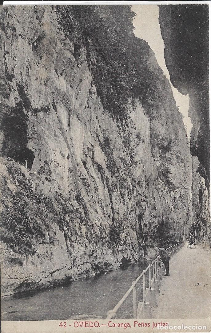 Postales: OVIEDO (ASTURIAS) - CARANGA , PE&Ntilde;AS JUNTAS - FOTOTIPIA CASTA&Ntilde;EIRA,ALVAREZ Y LEVENFELD