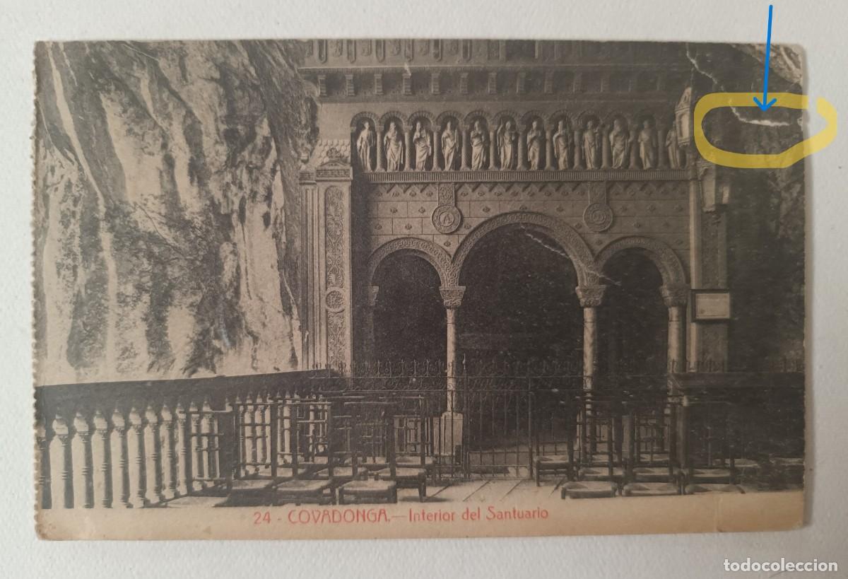 Postales: COVADONGA. INTERIOR DEL SANTUARIO - Foto 1