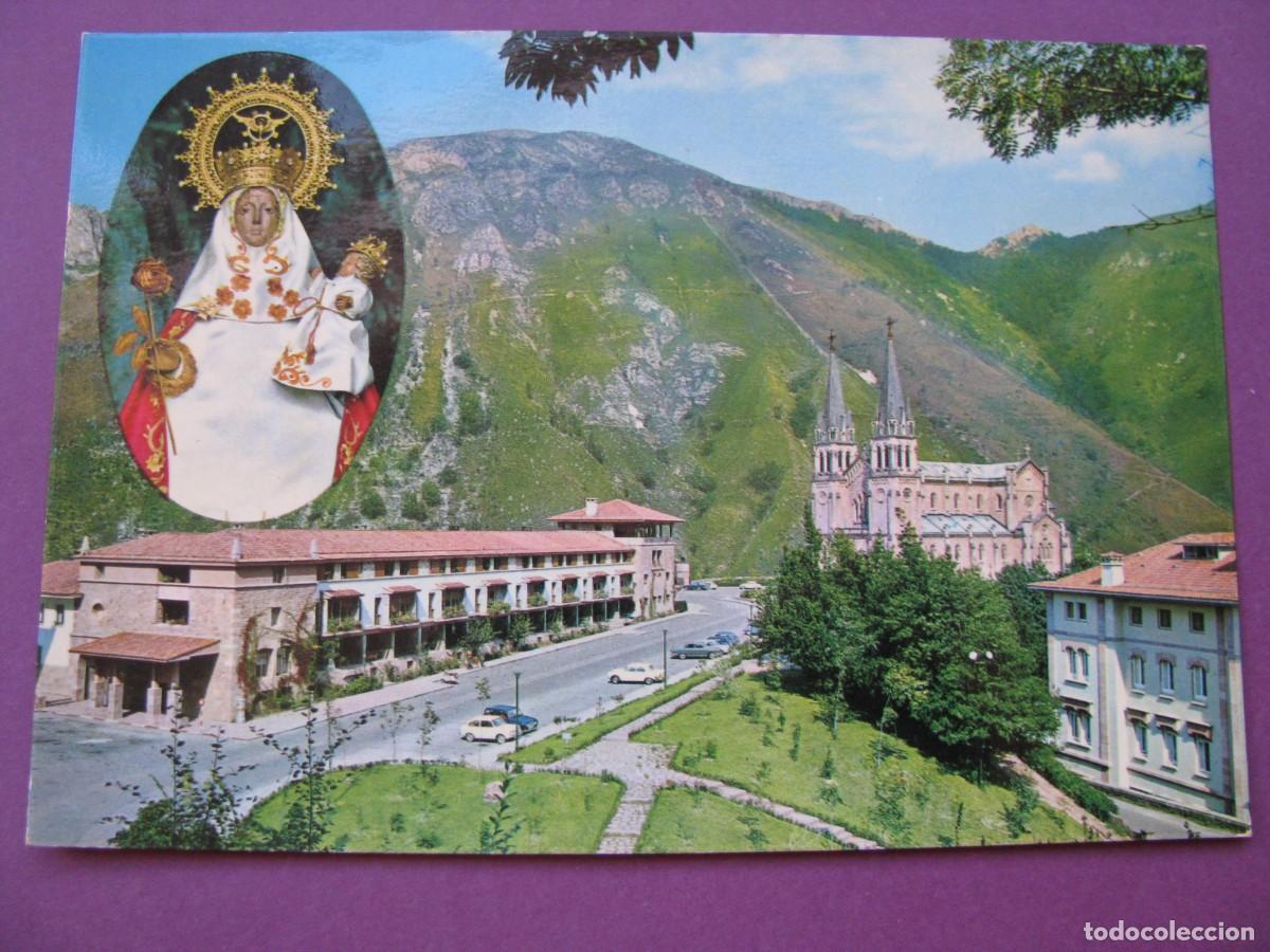 Postales: POSTAL DE COVADONGA. BASILIC Y VIRGEN. ALCE 341. ESCRITA