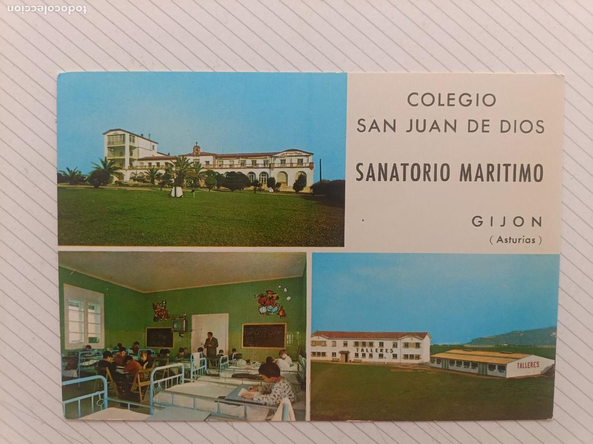 Postales: Gij&oacute;n, Sanatorio mar&iacute;timo - Foto 1